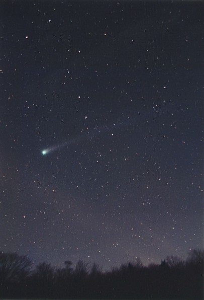 百武彗星広角写真